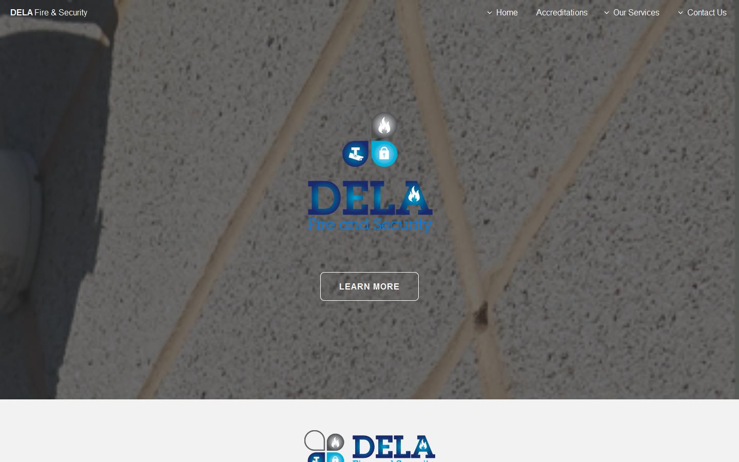 Dela Fire Security Ltd Website
