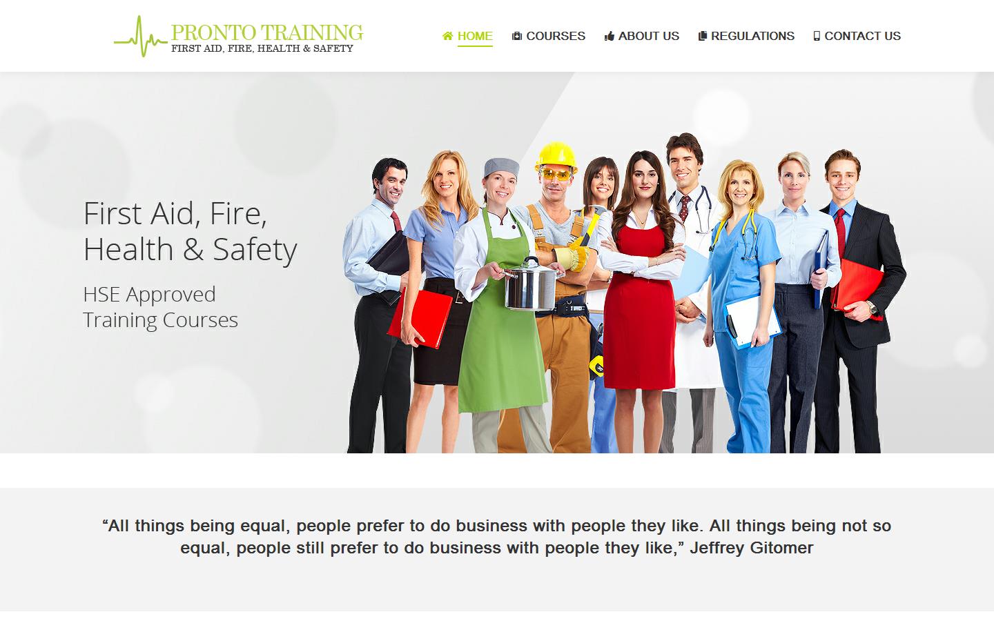 Pronto Training Website