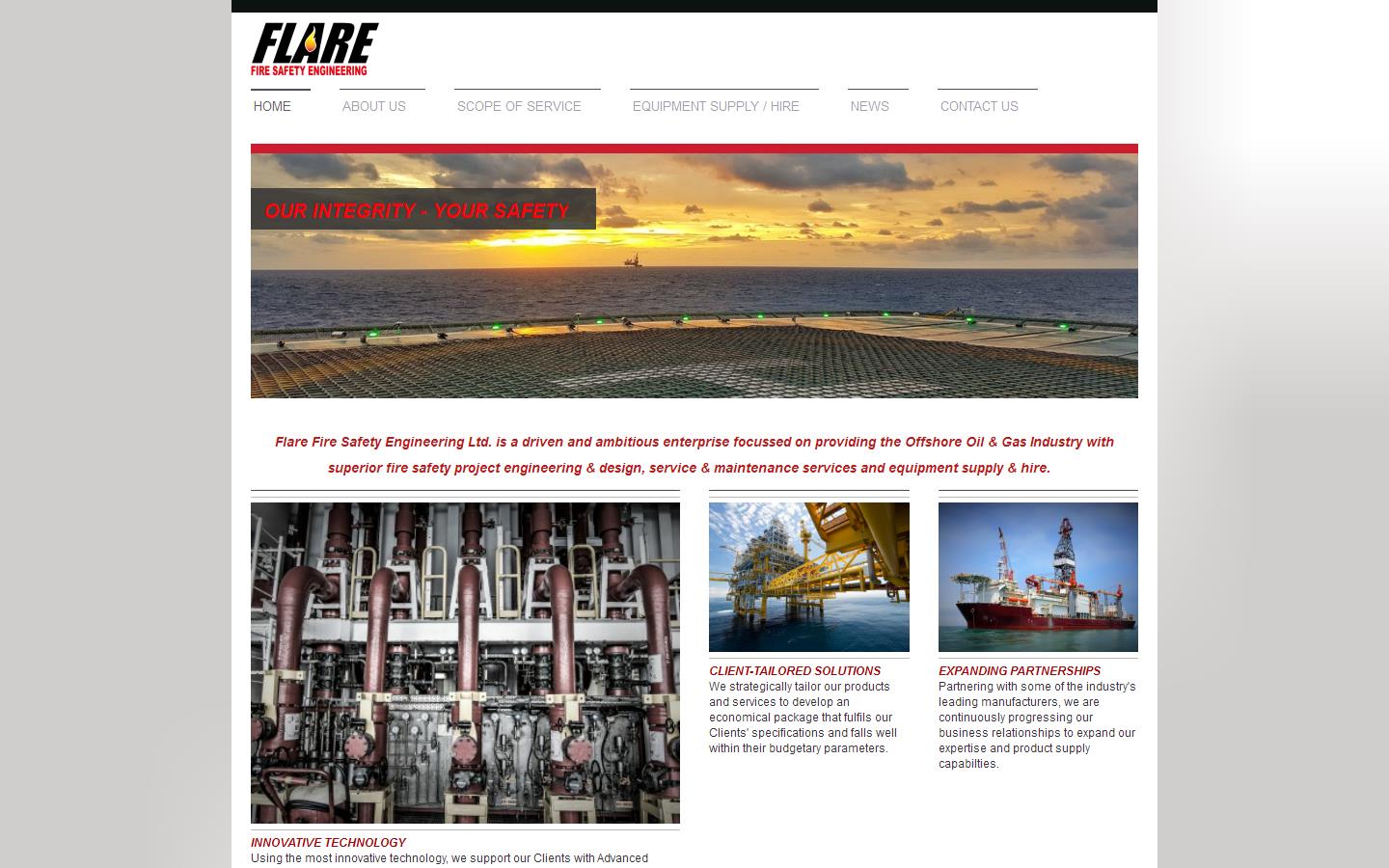 Flare Fire Safety Engineering Ltd Website