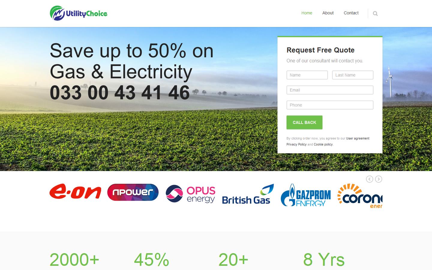 Utility Choice Ltd Website