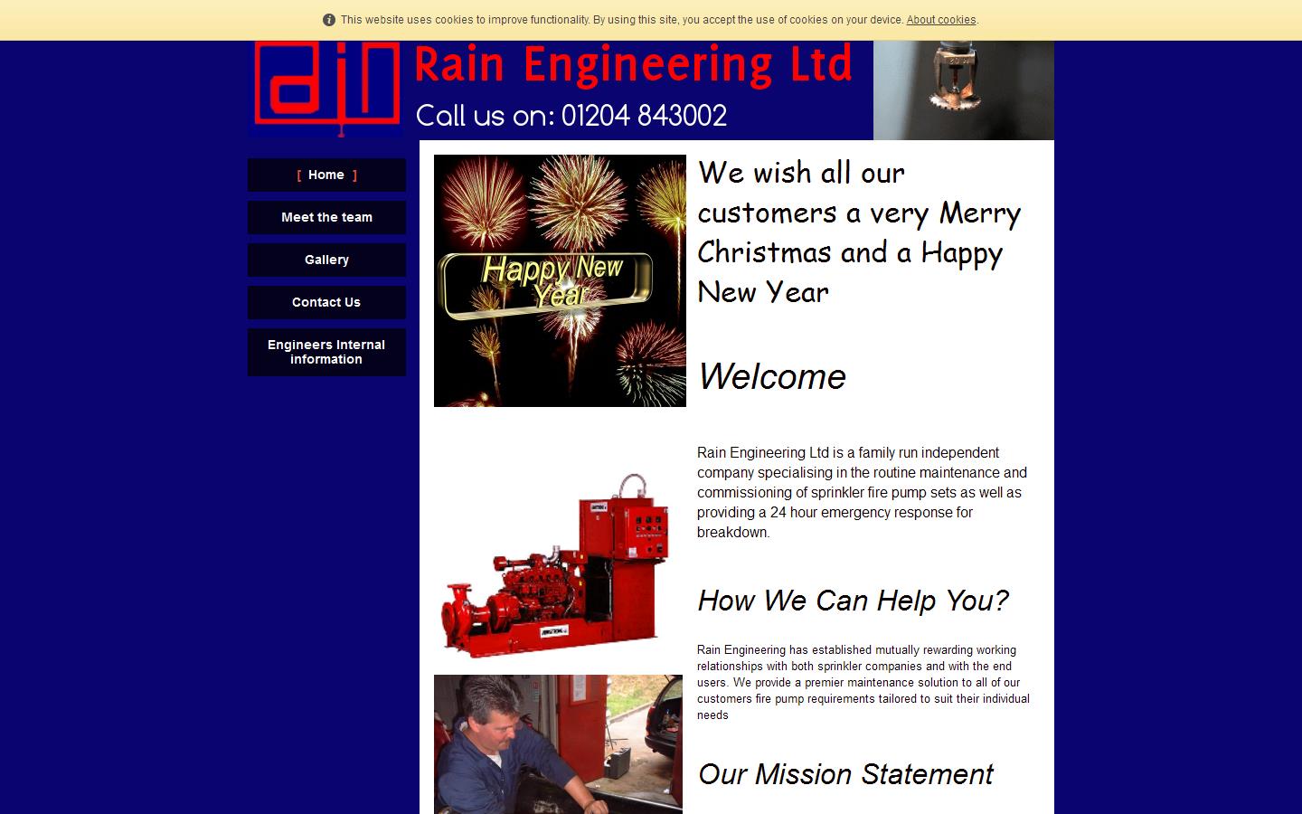Rain Engineering Ltd Website