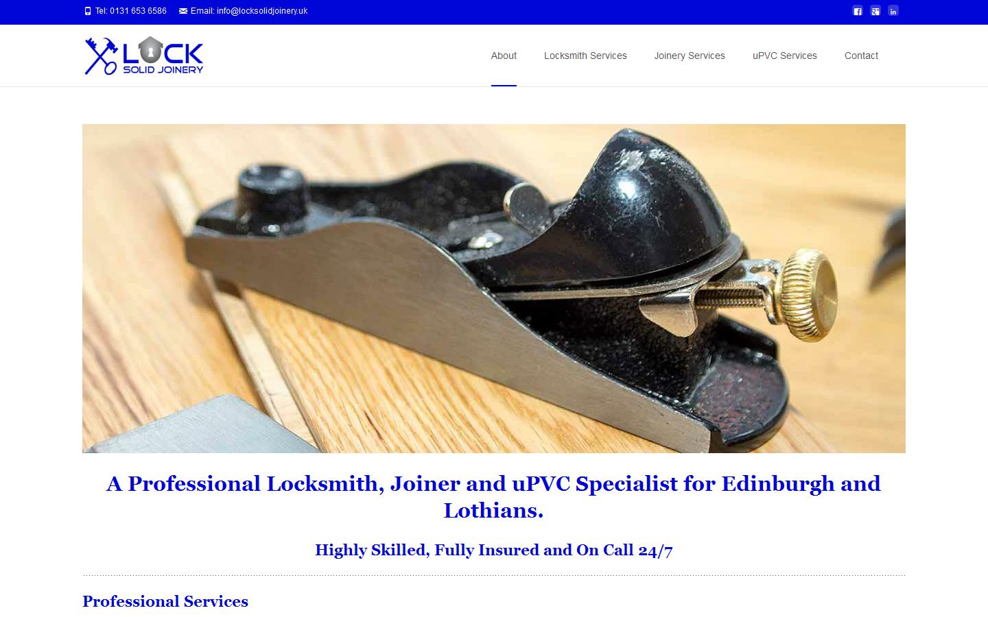 Lock Solid Joinery Website