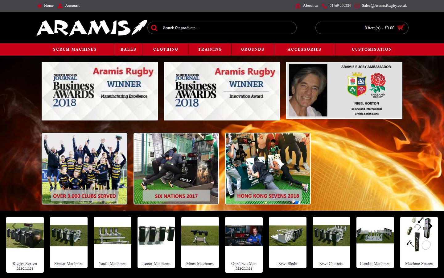 Aramis Rugby Website