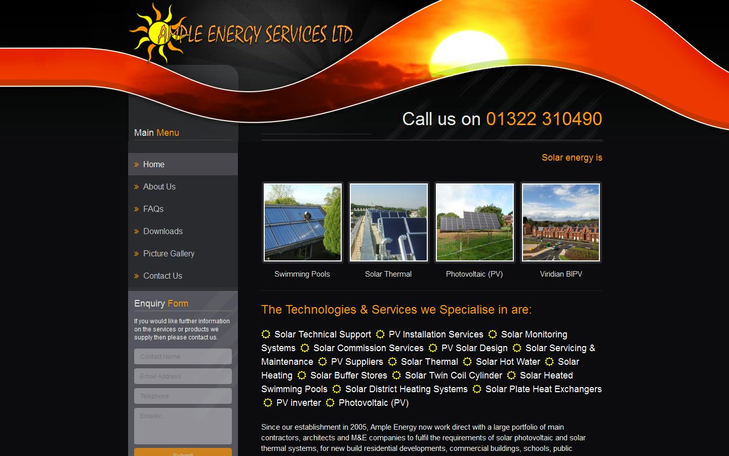 Ample Energy Services Ltd Website