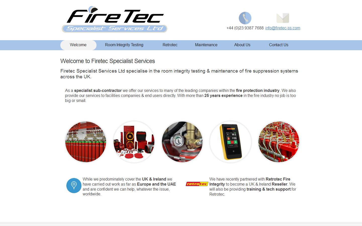 Firetec Specialist Services Ltd Website