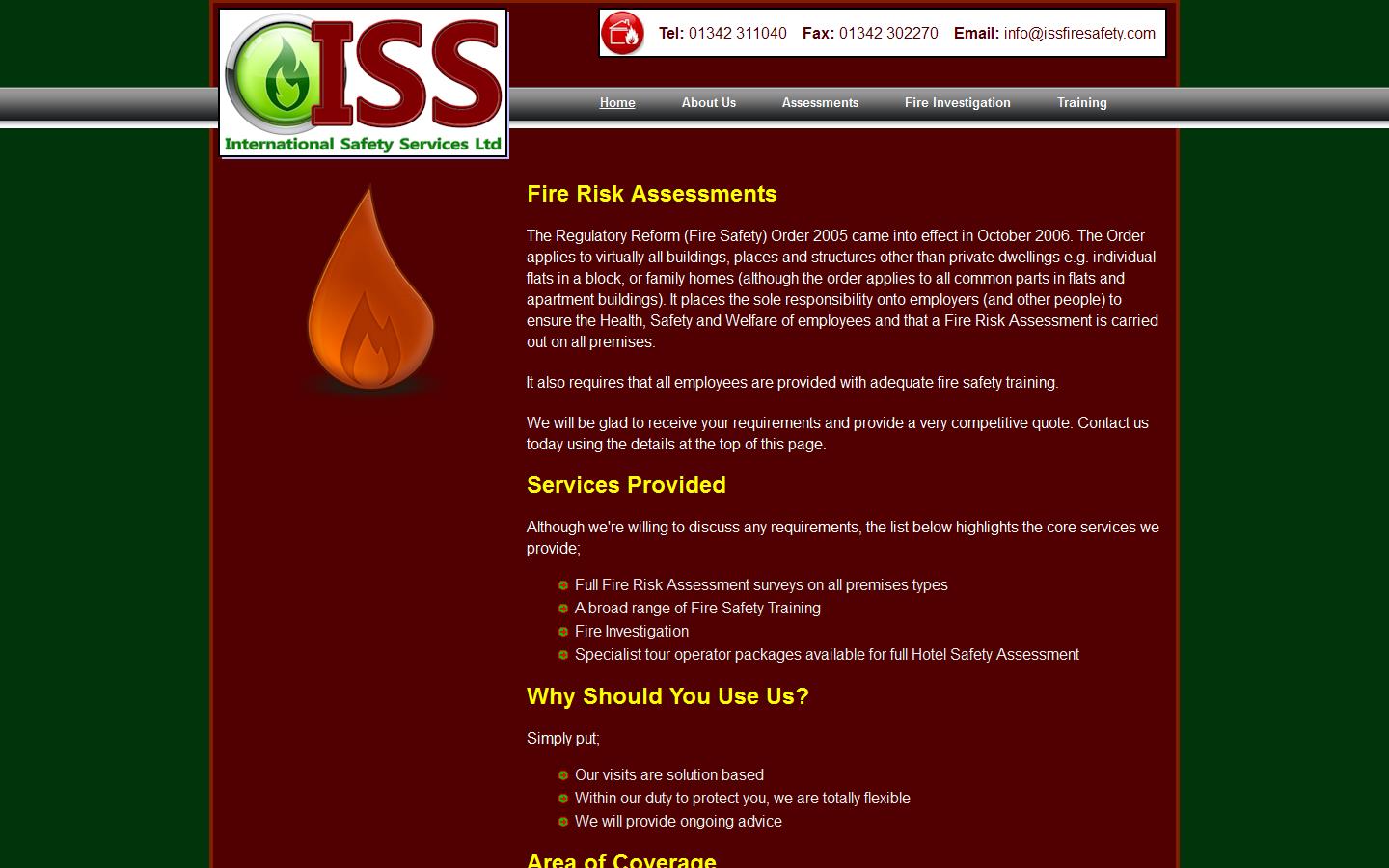 International Safety Services Ltd Website