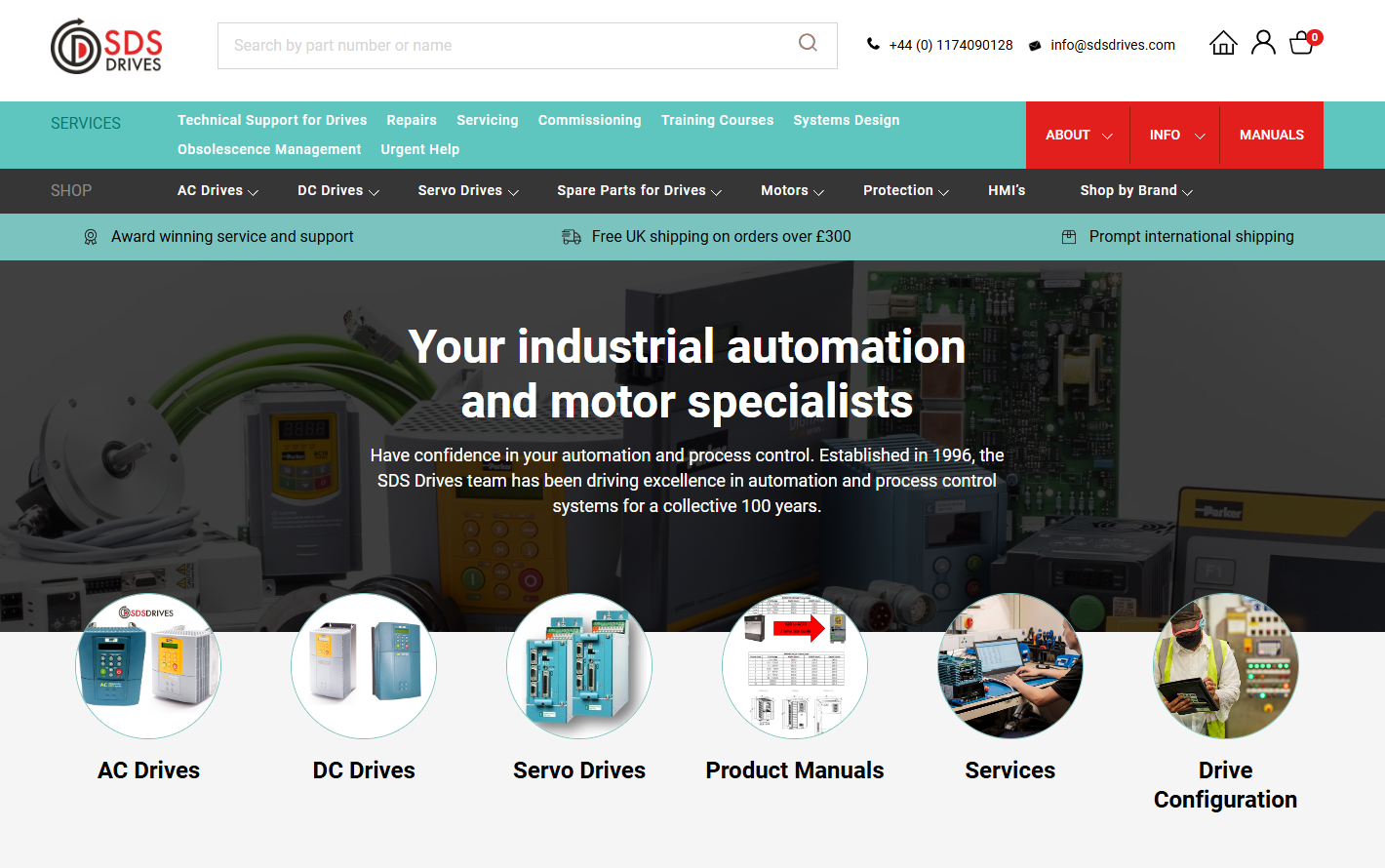 S D S Drives Website