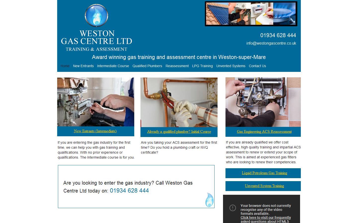 Weston Gas Centre Website