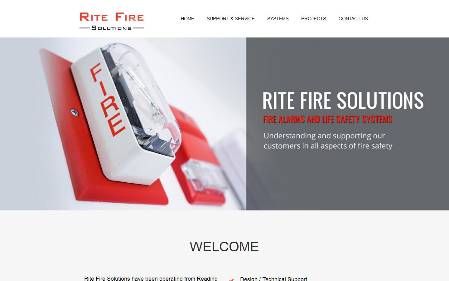 Rite Fire Solutions Website