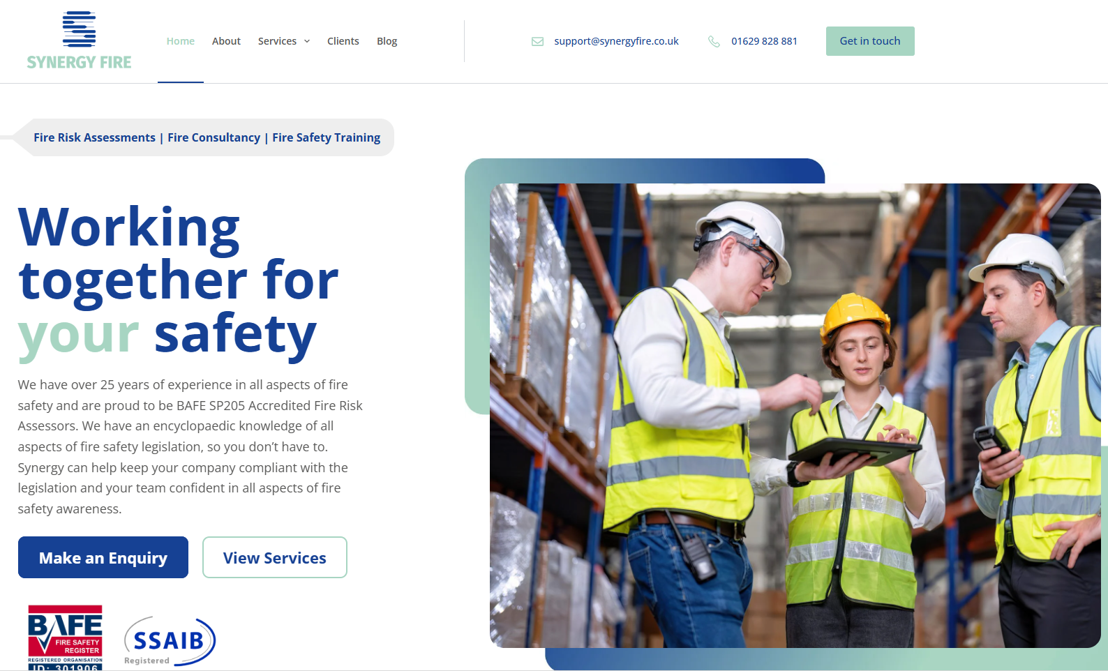 Synergy Fire Engineering Ltd Website