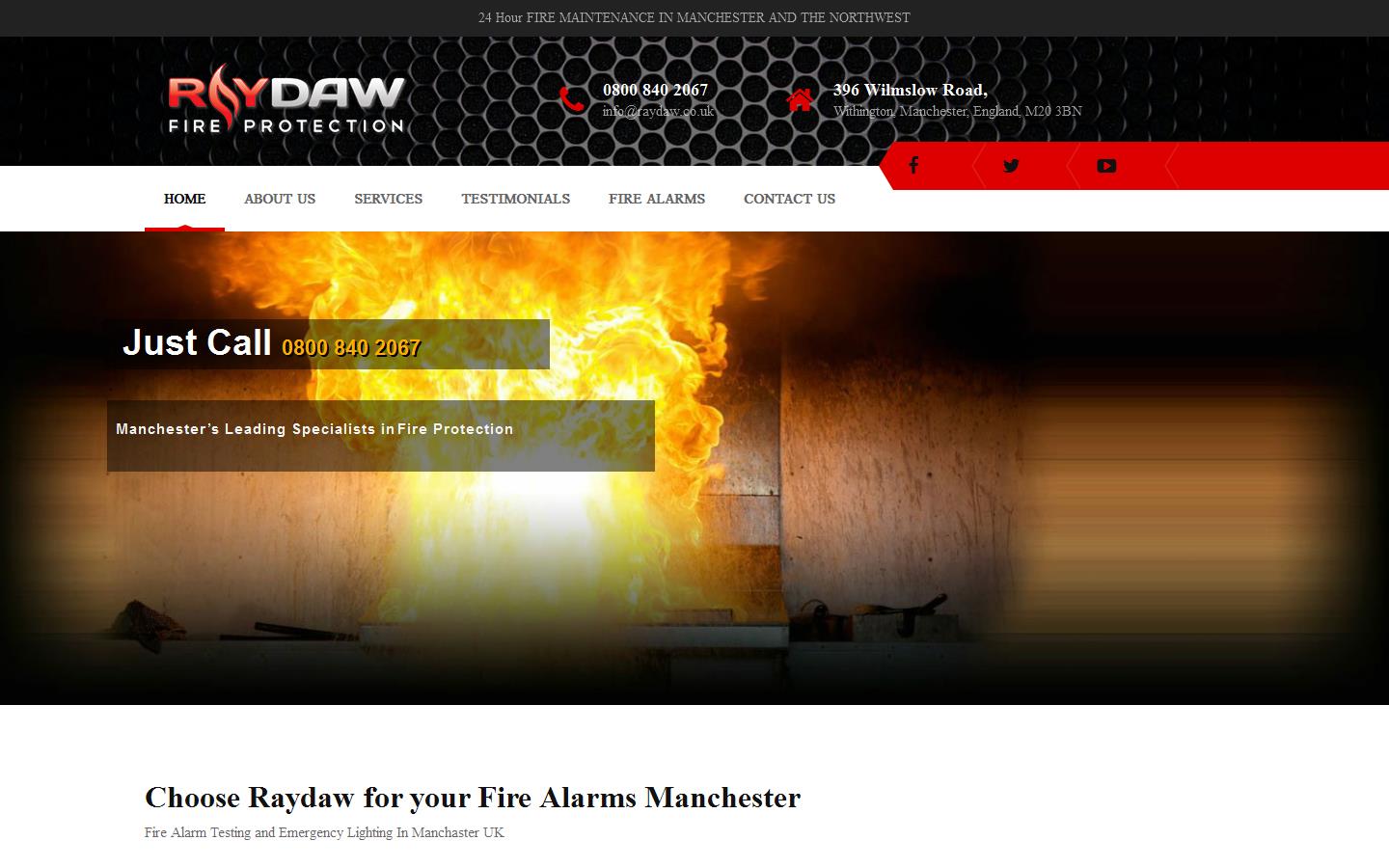 Raydaw Fire Protection Website