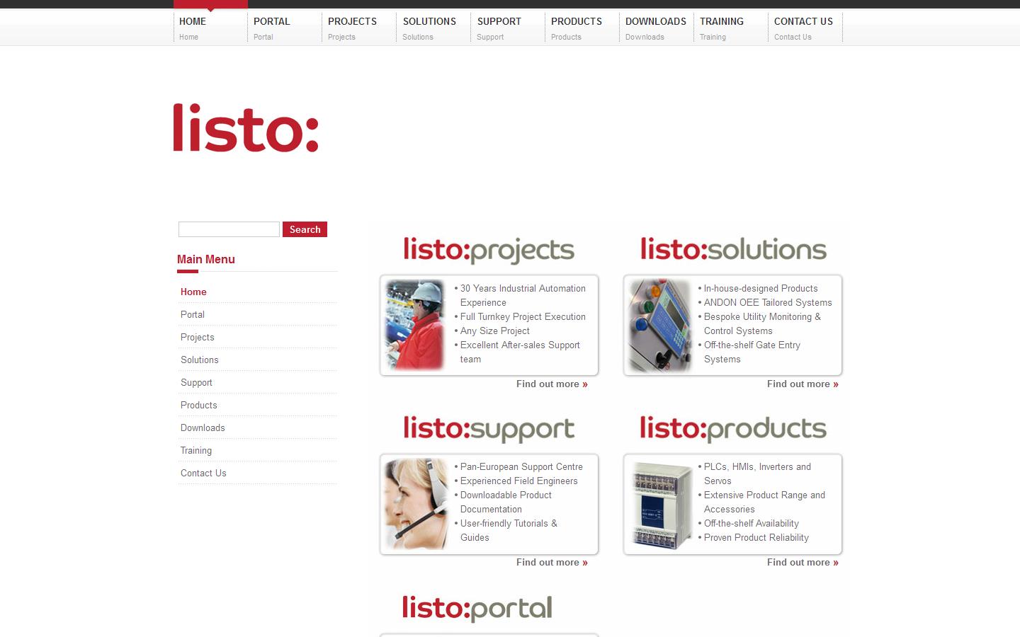 Listo Ltd Website