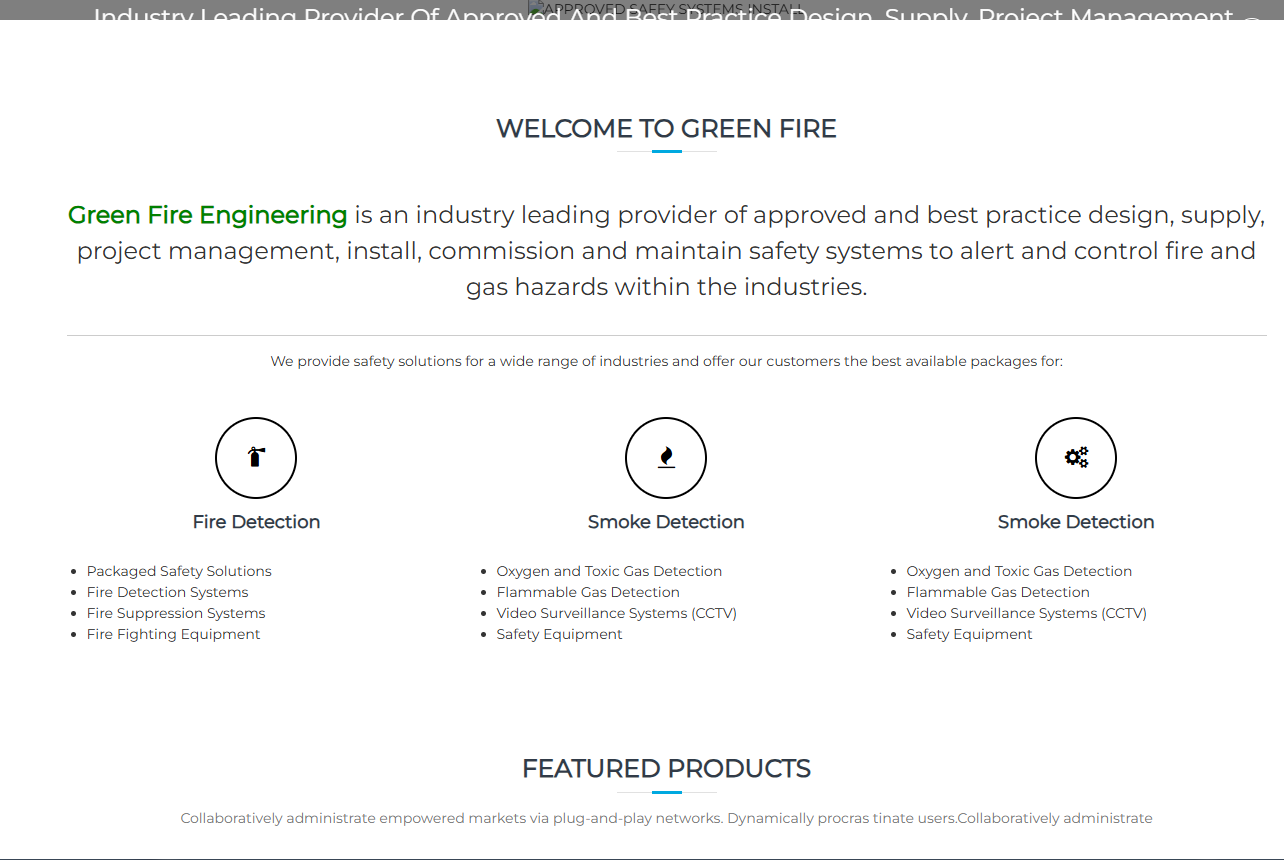 Green Fire Engineering Ltd Website