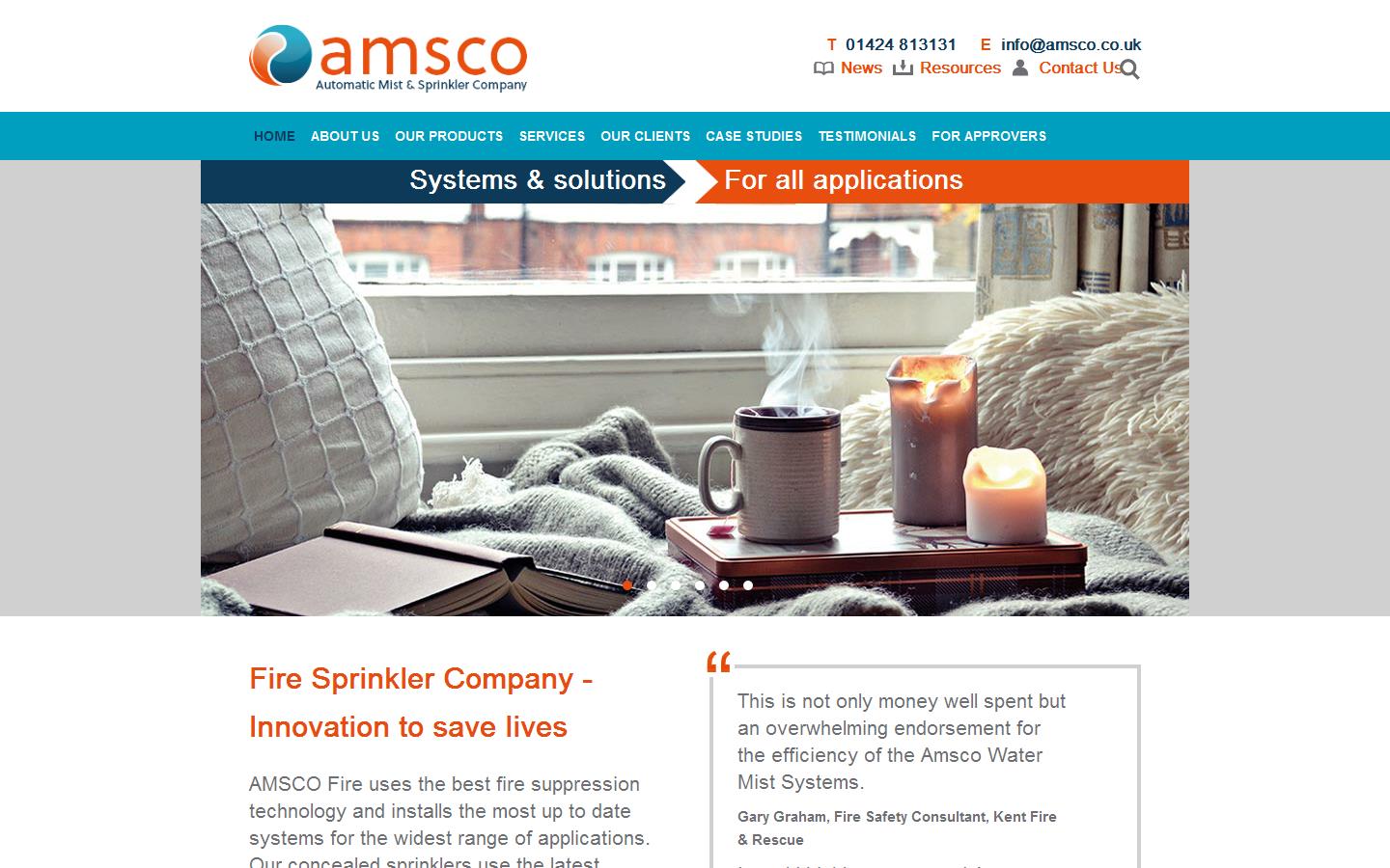 Amsco Fire Ltd Website