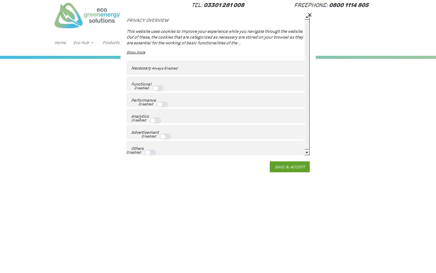 Eco Greenenergy Solutions Ltd Website