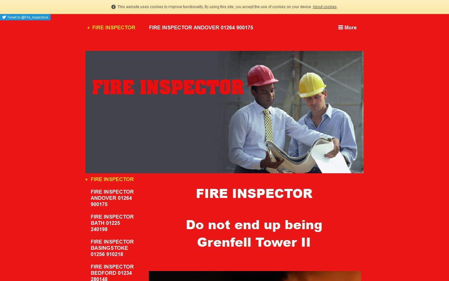 Fire Inspector Website