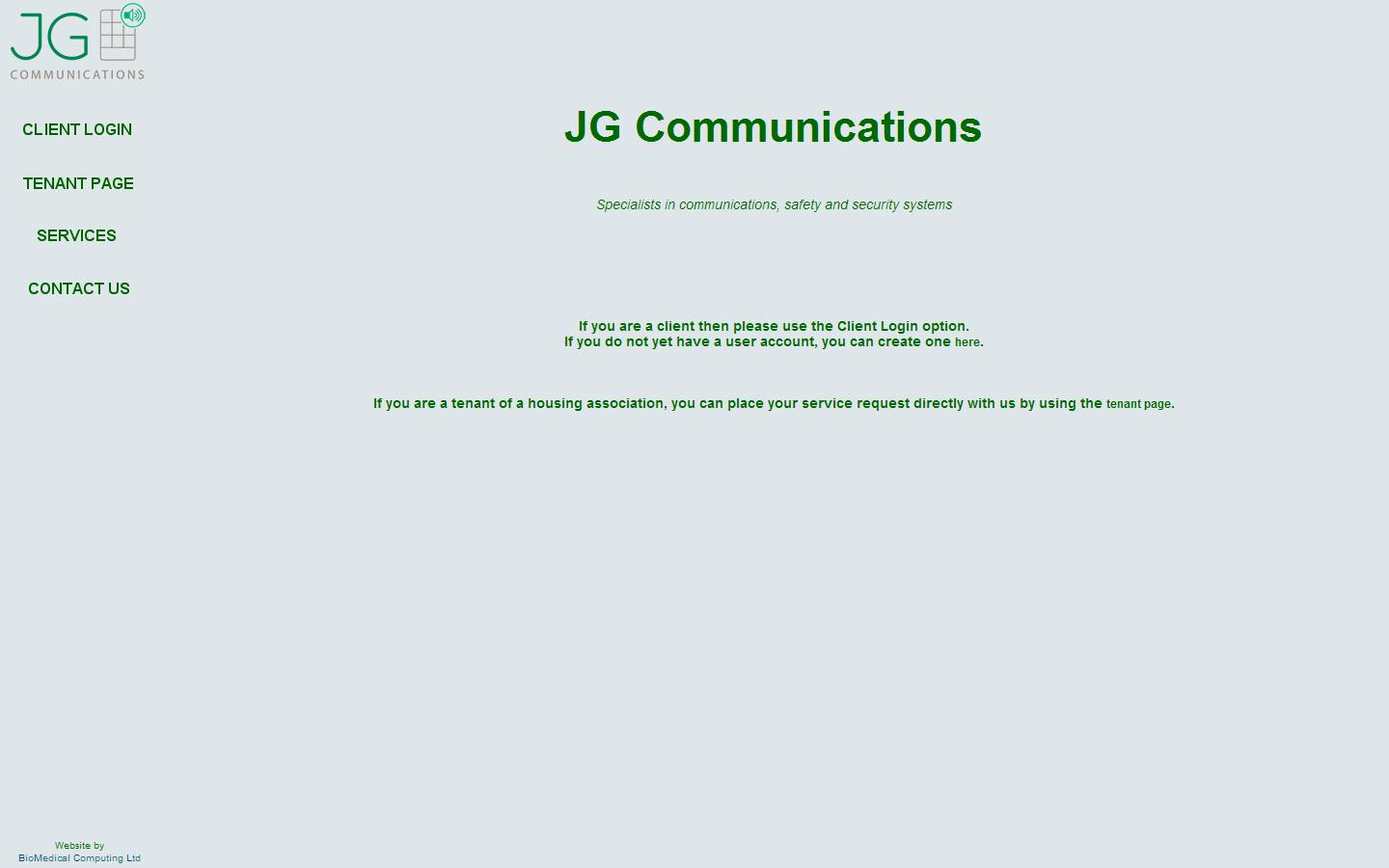 JG Communications Website
