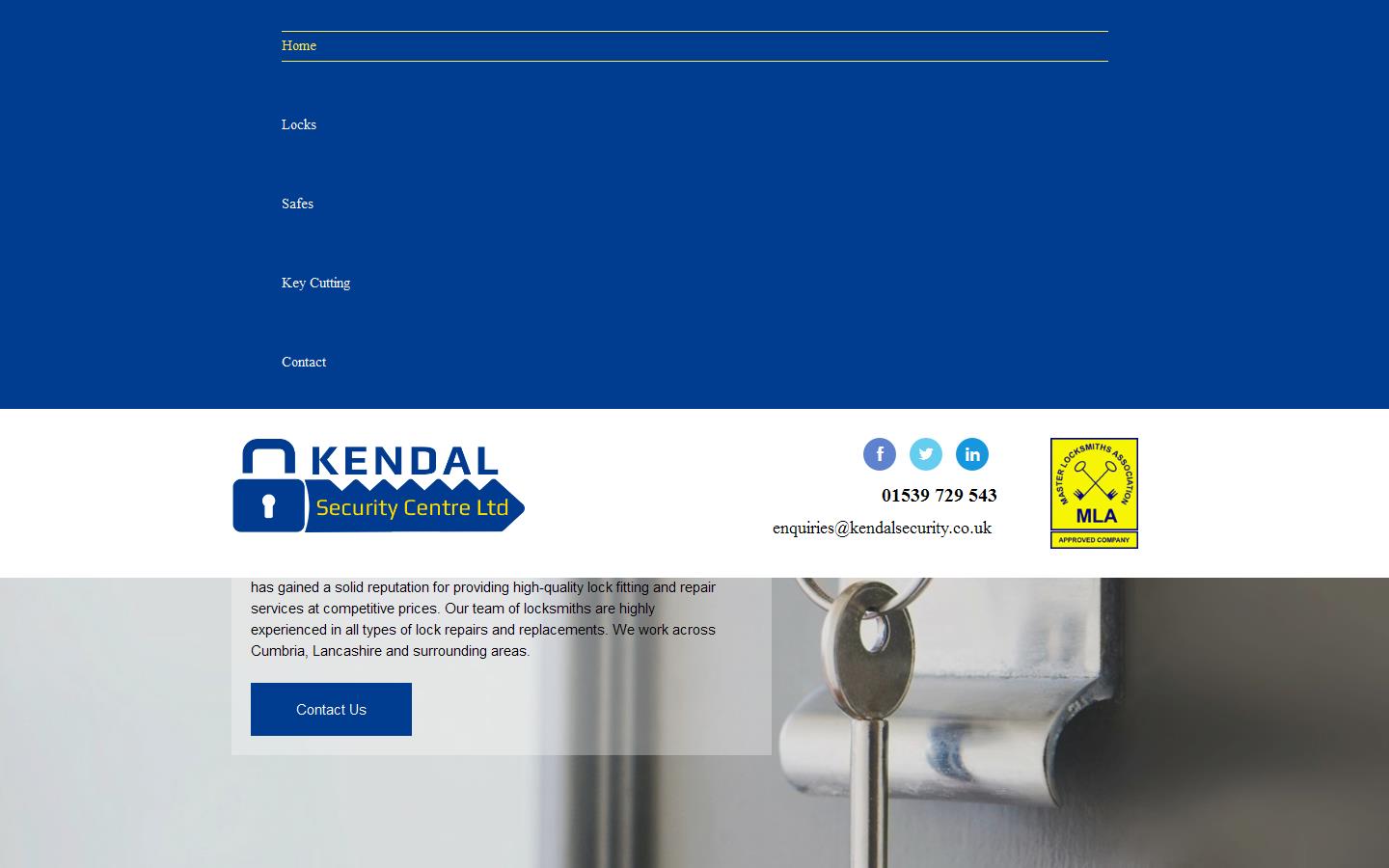 Kendal Security Website