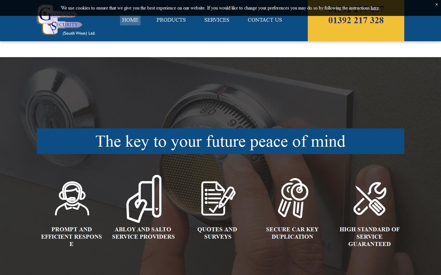 Guardian Security South West Ltd Website