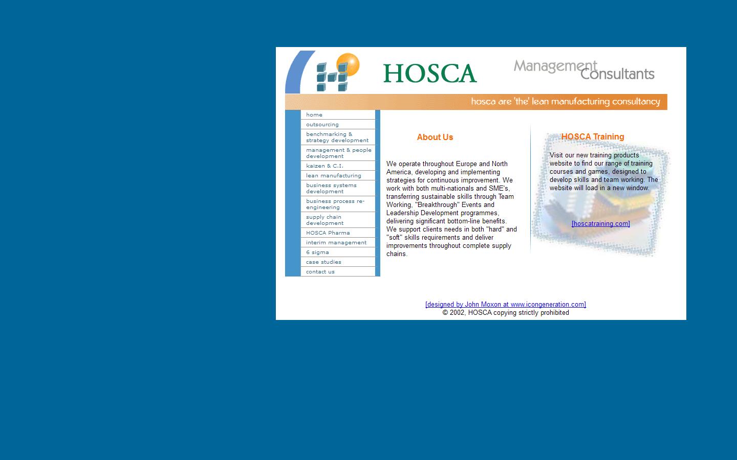 Hosca Consulting Ltd Website