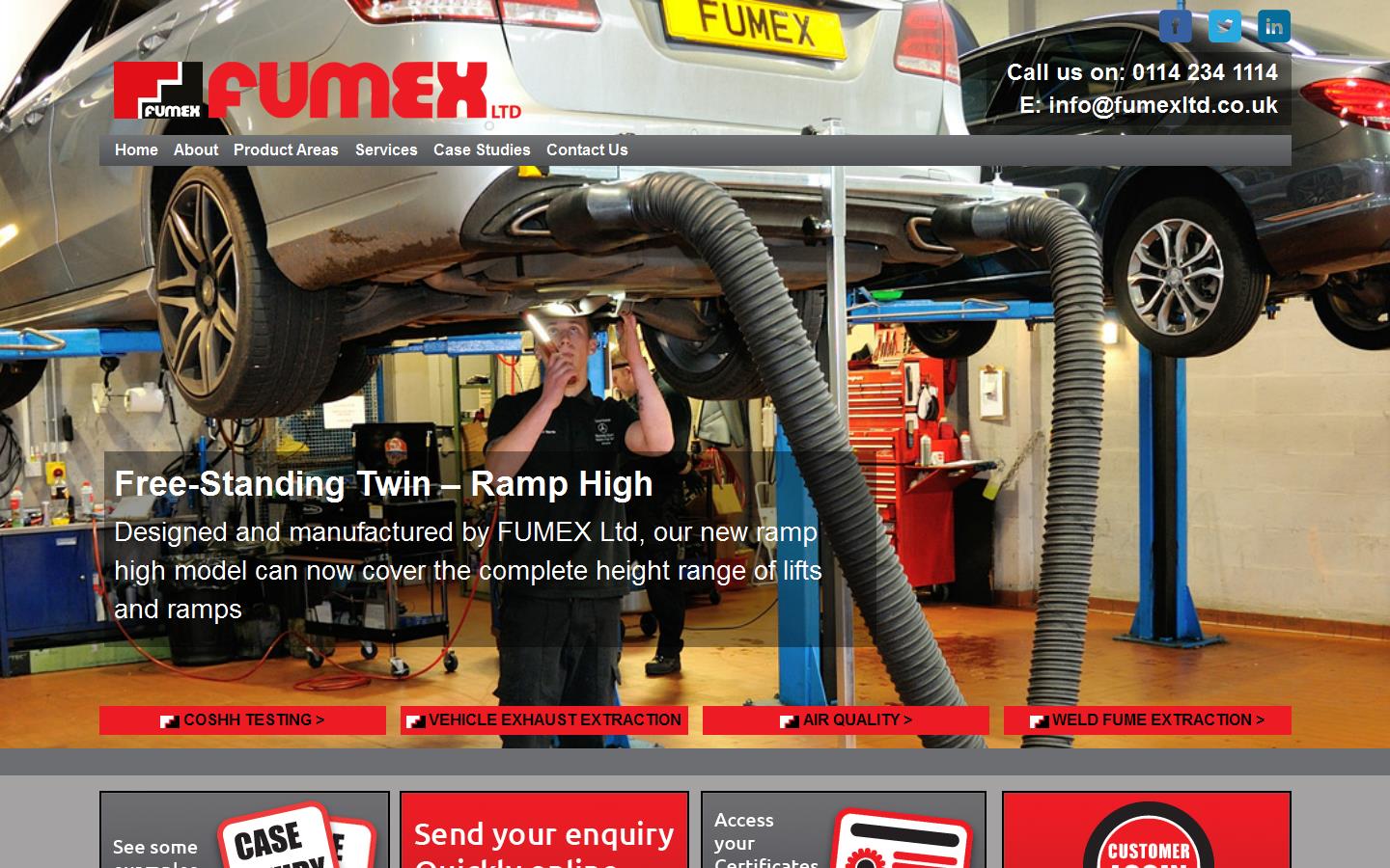 Fumex Ltd Website