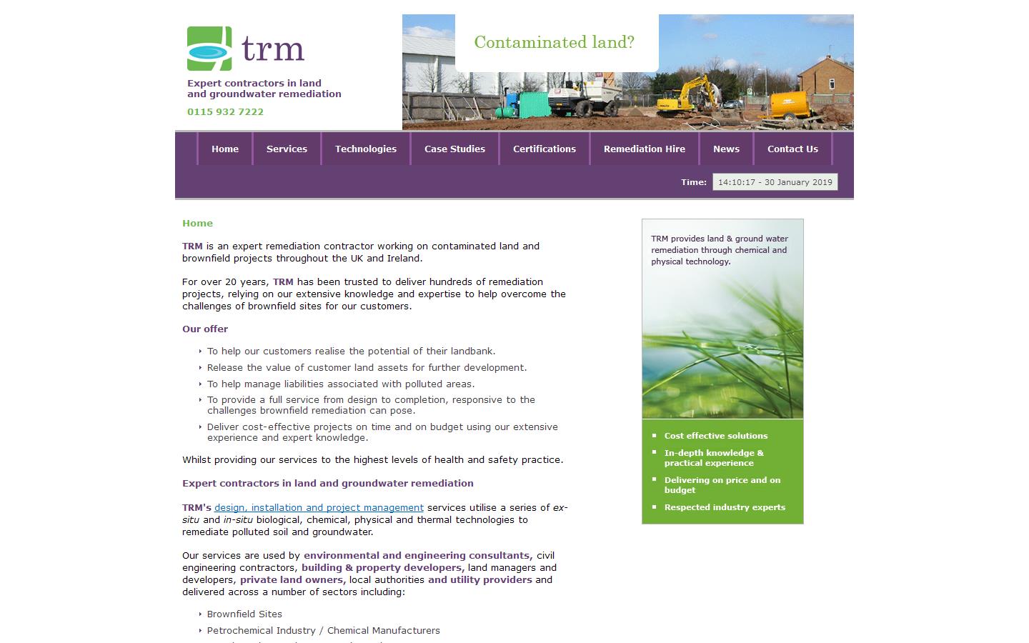 T R M Website