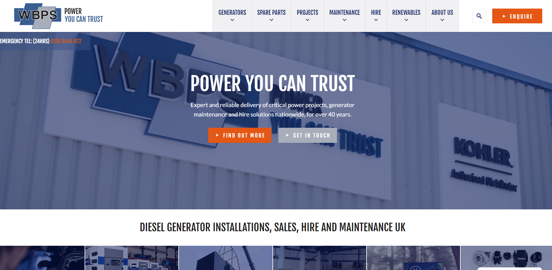W B Power Services Ltd Website