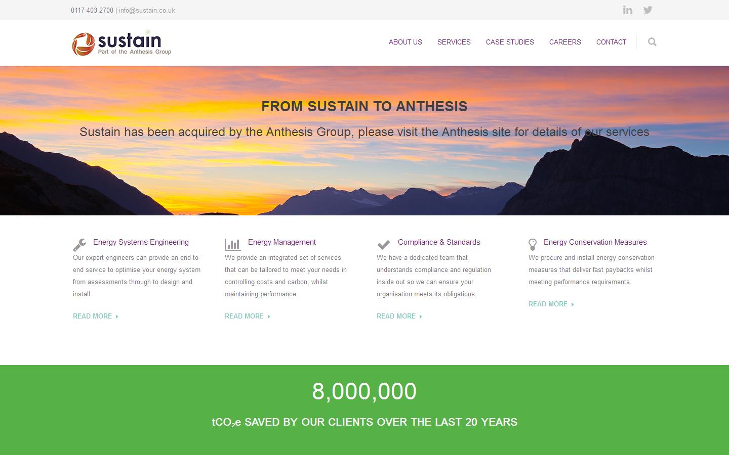Sustain Ltd Website