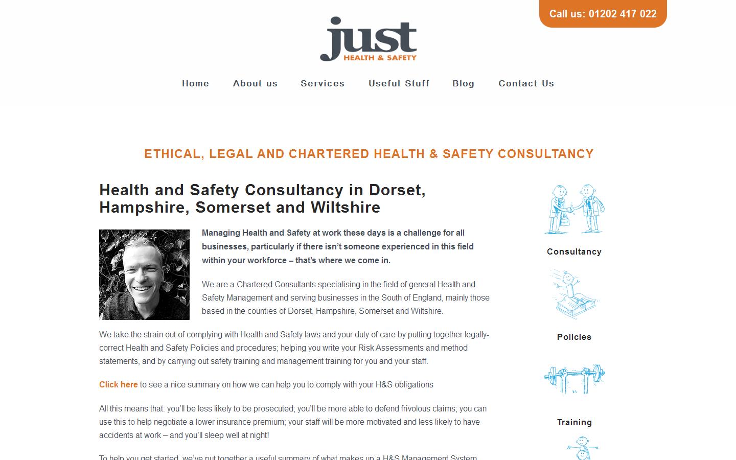 Just Health & Safety Website