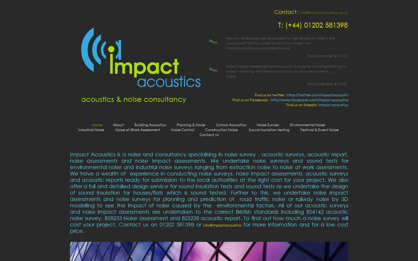 Impact Acoustics Website