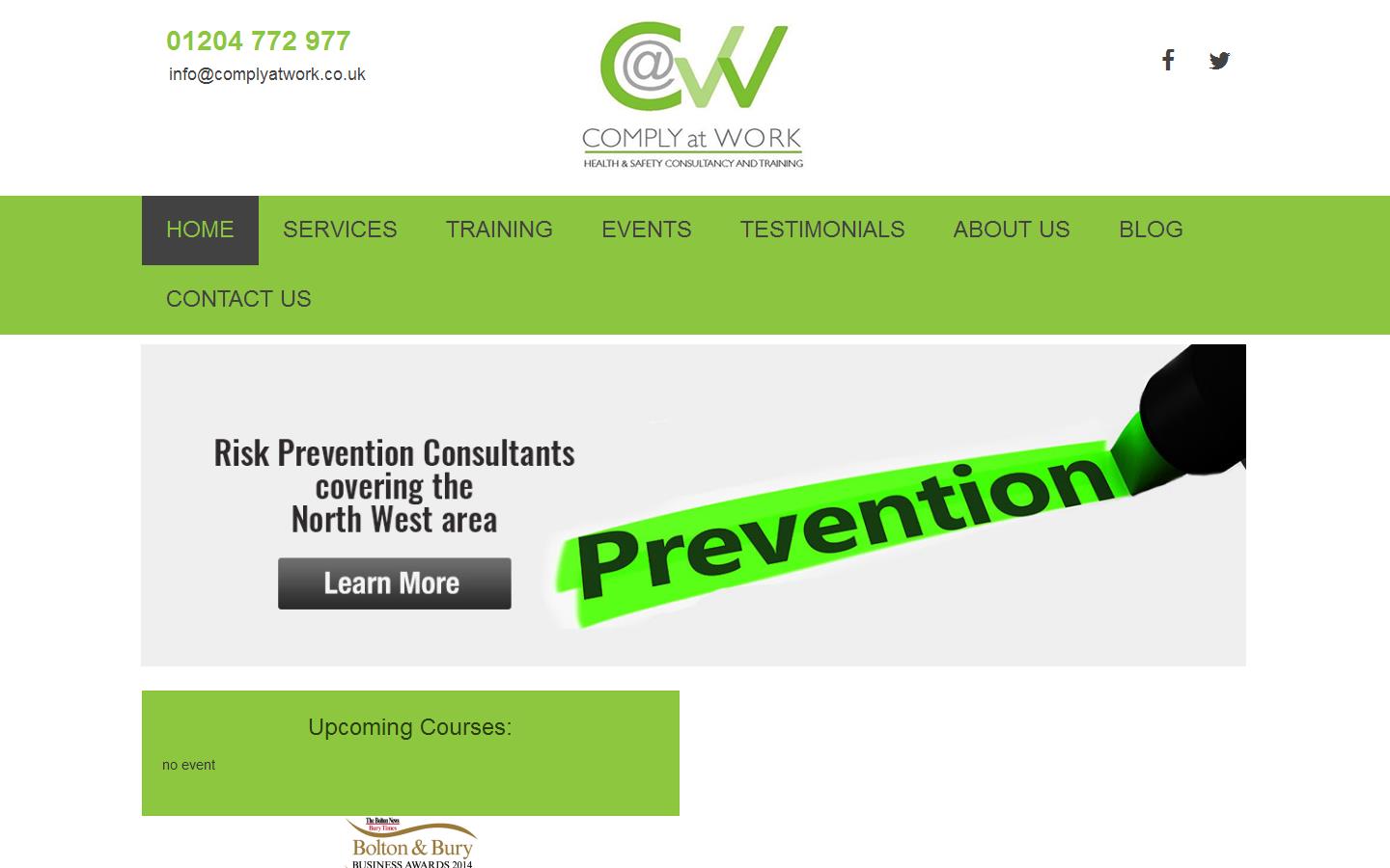 Comply at Work Ltd Website