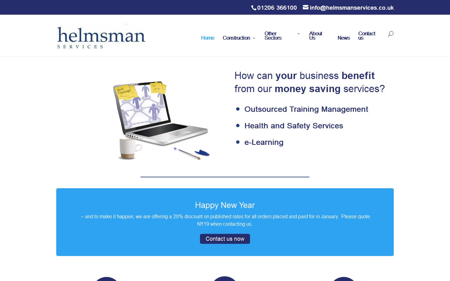 Helmsman Services Ltd Website