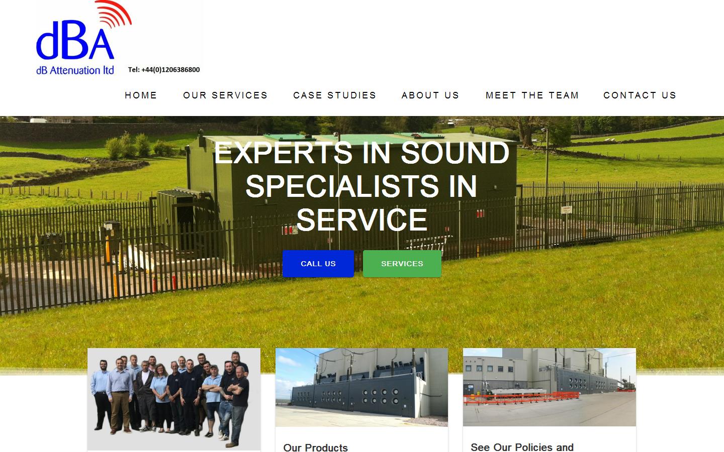 D B Attenuation Ltd Website
