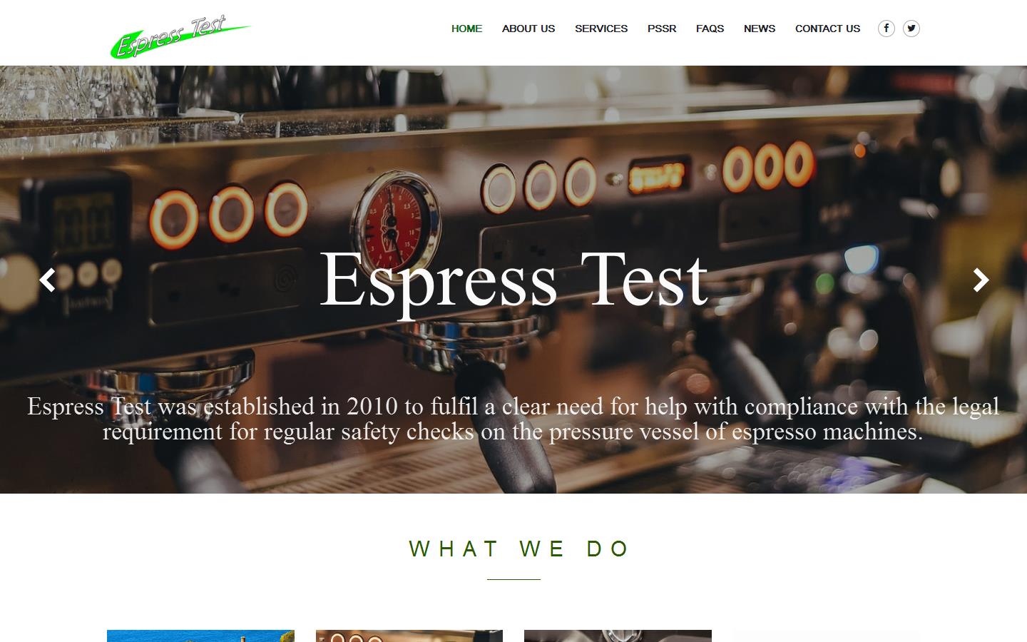 Espress Test Website