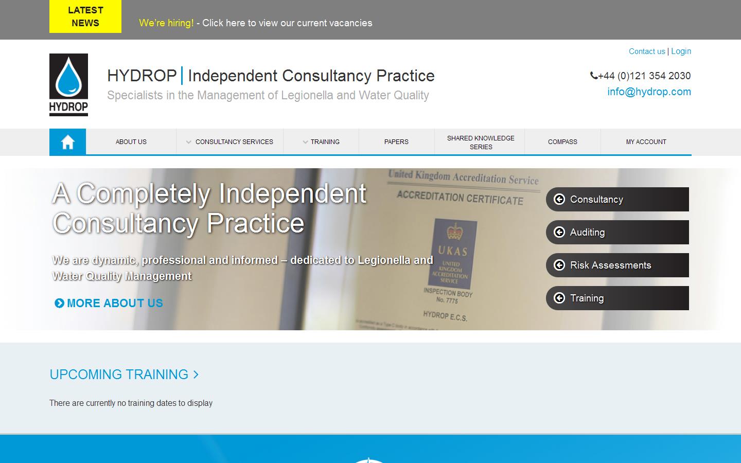 Hydrop Enviromental Consultancy Services Website