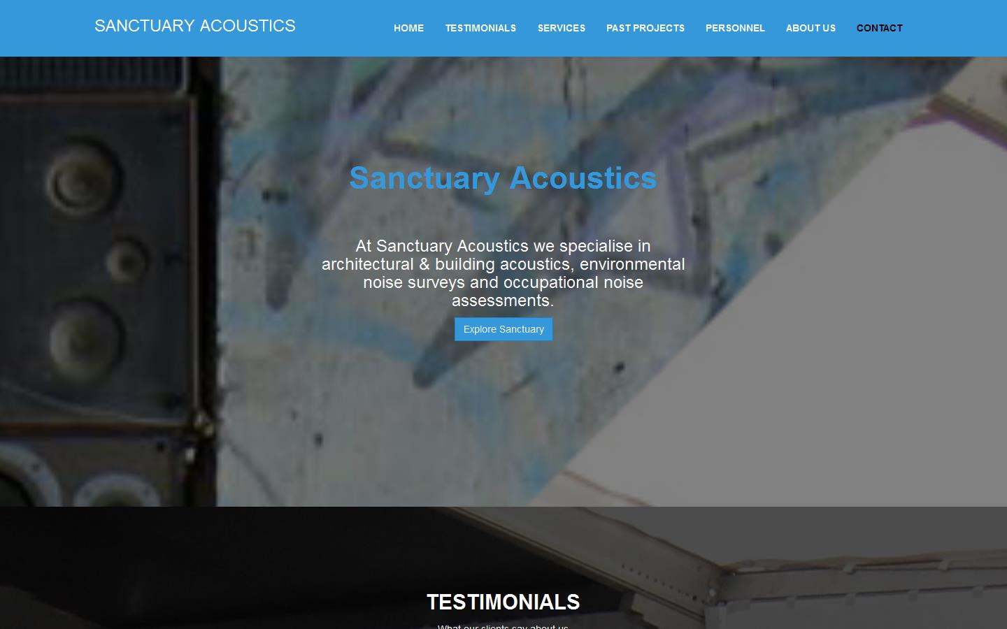 Sanctuary Acoustics Website