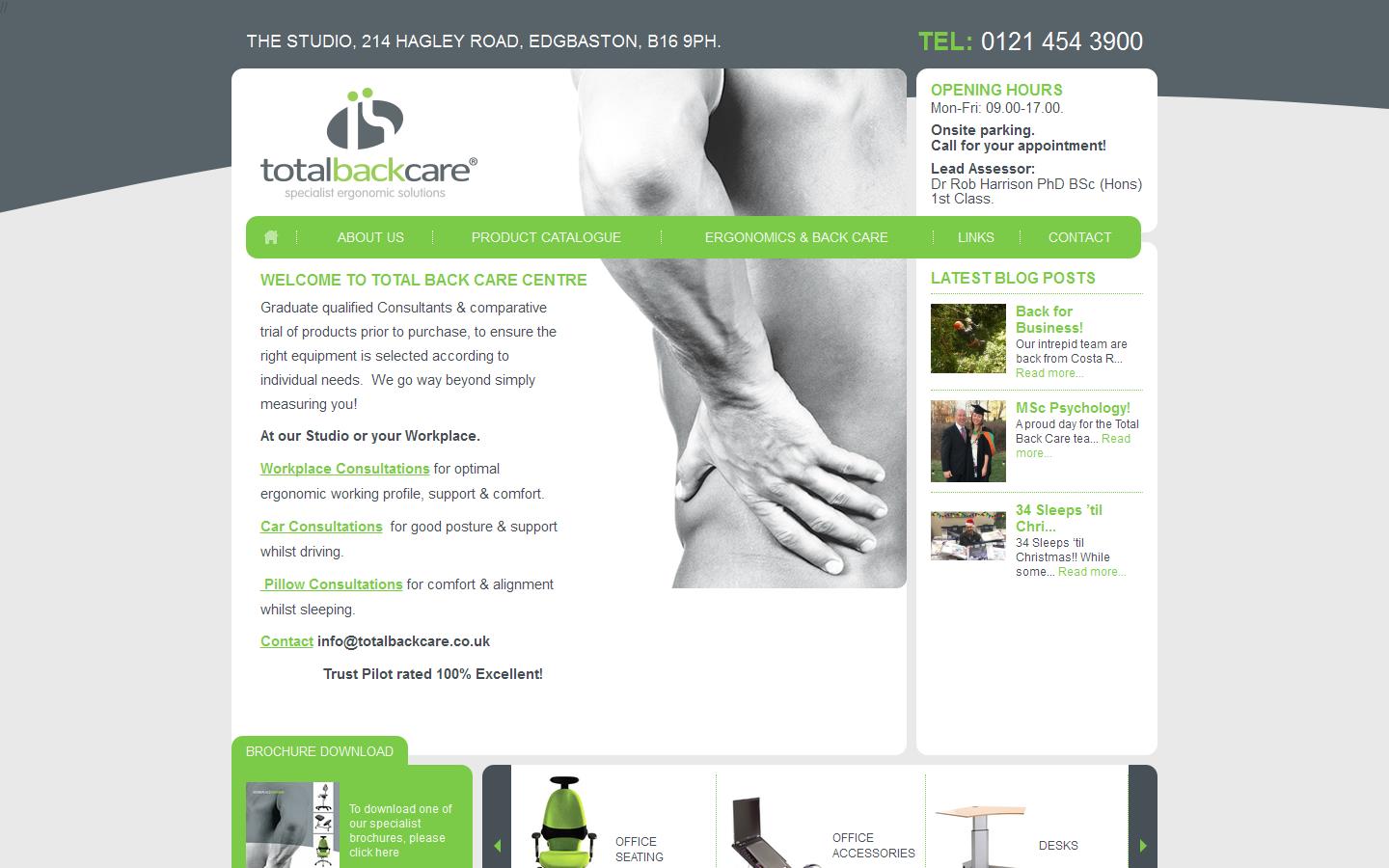 Total Back Care Centre Website