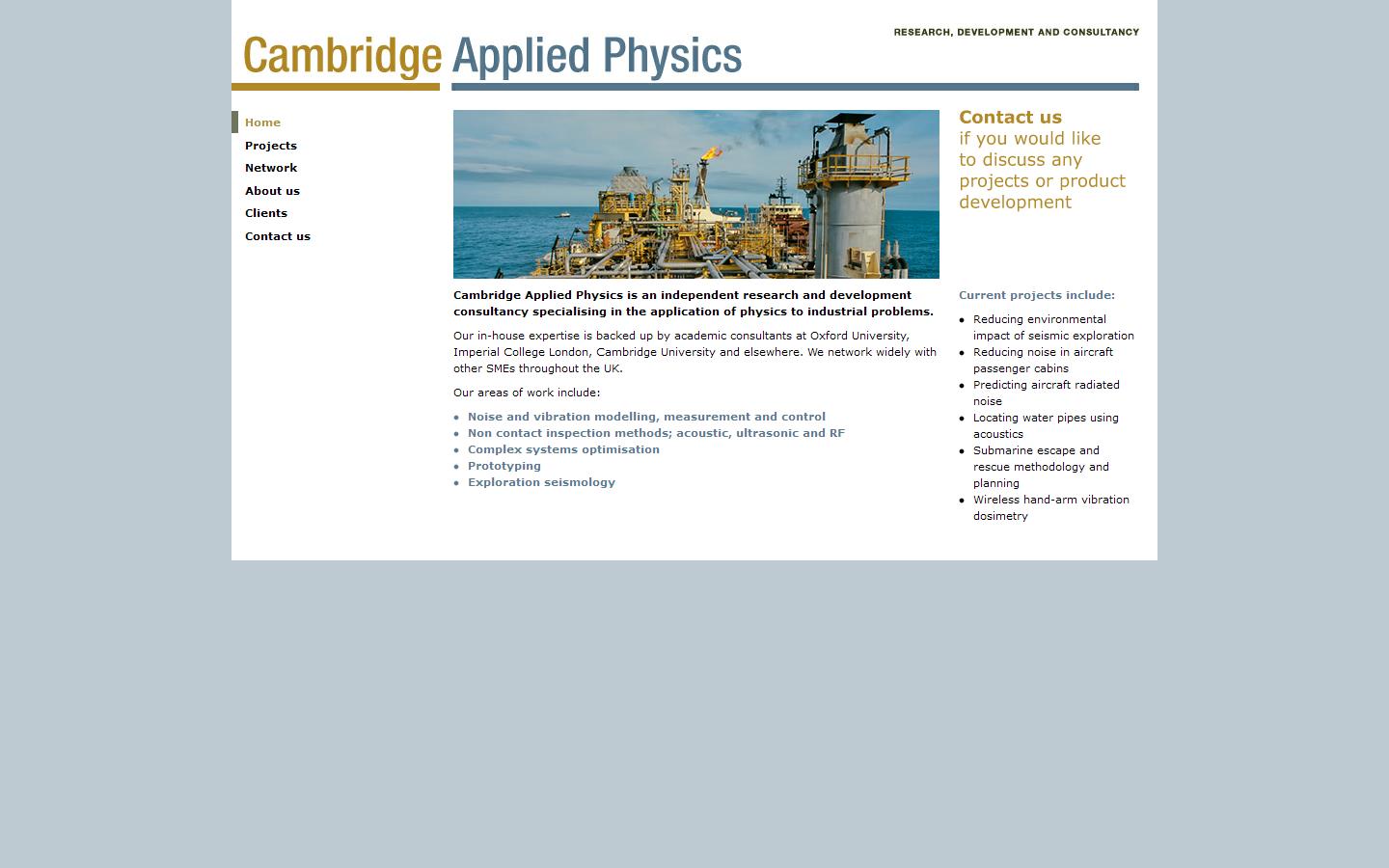 Cambridge Applied Physics Website