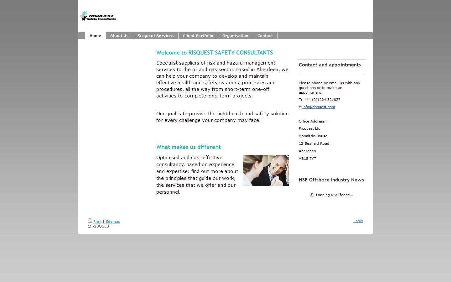 Risquest Ltd Website