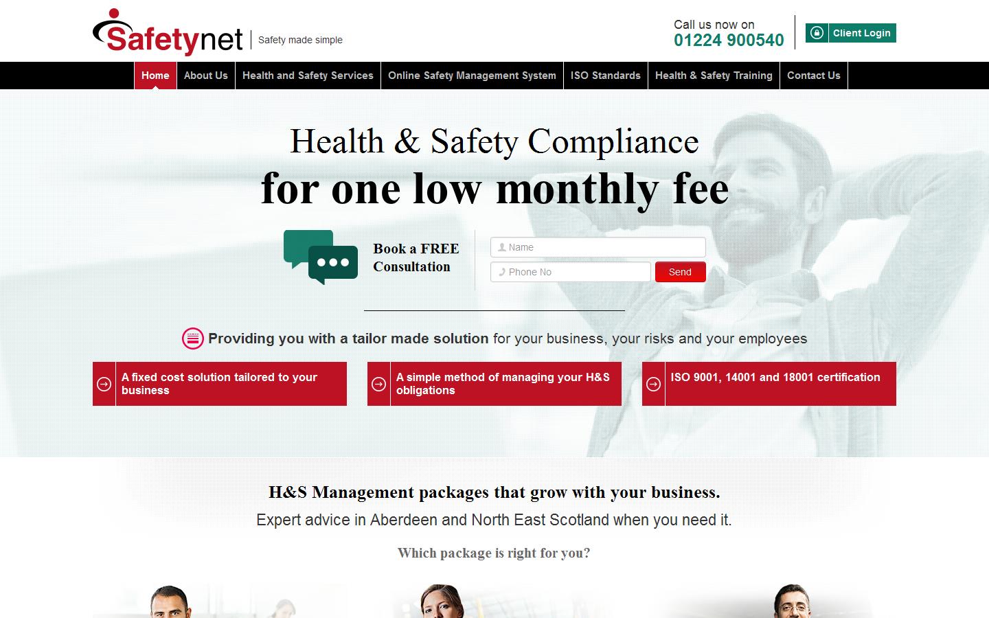 Safetynet Scotland Ltd Website