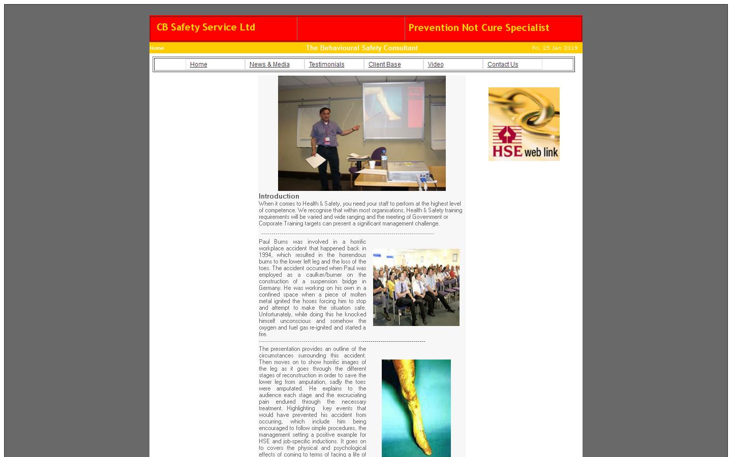 C B Safety Service Ltd Website