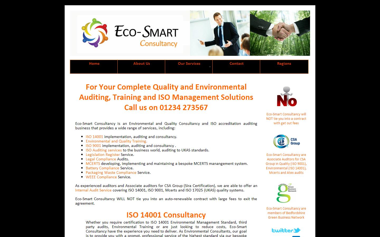 Eco-smart Consultancy Website