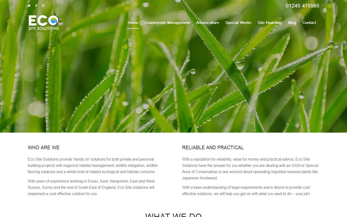 Eco Site Solutions Website