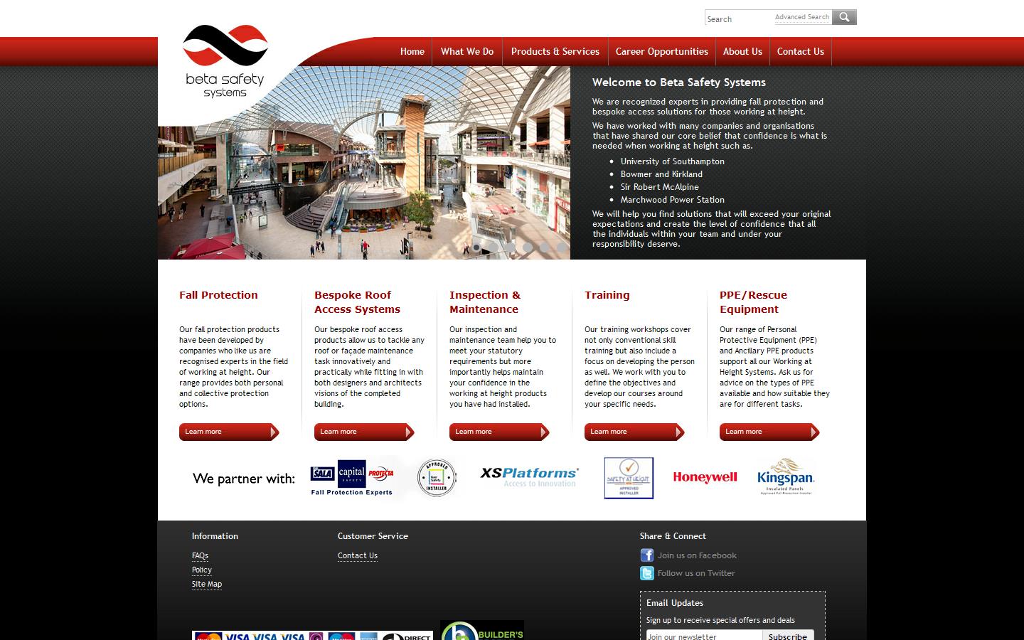 Beta Safety Systems Ltd Website
