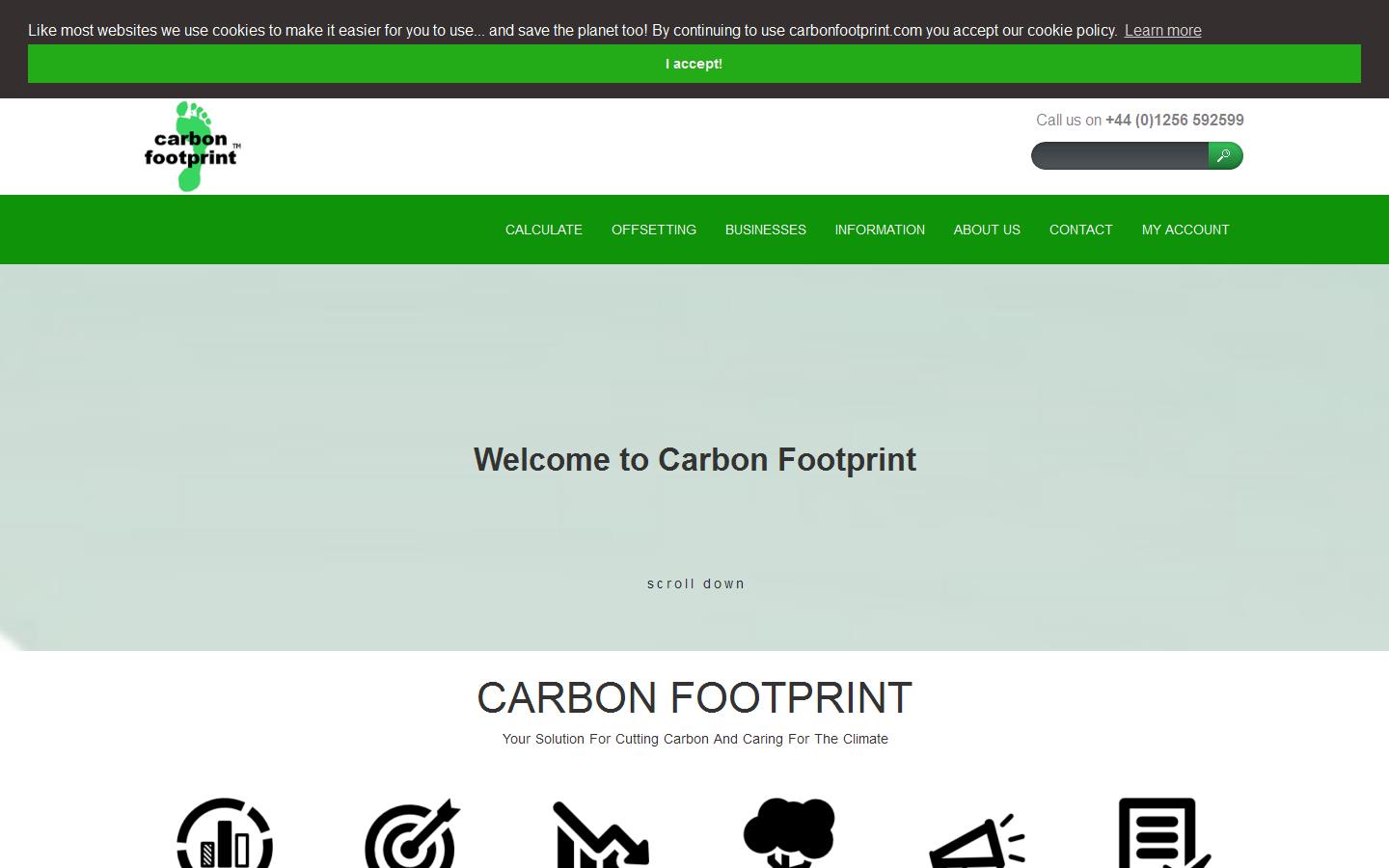 Carbon Footprint Ltd Website