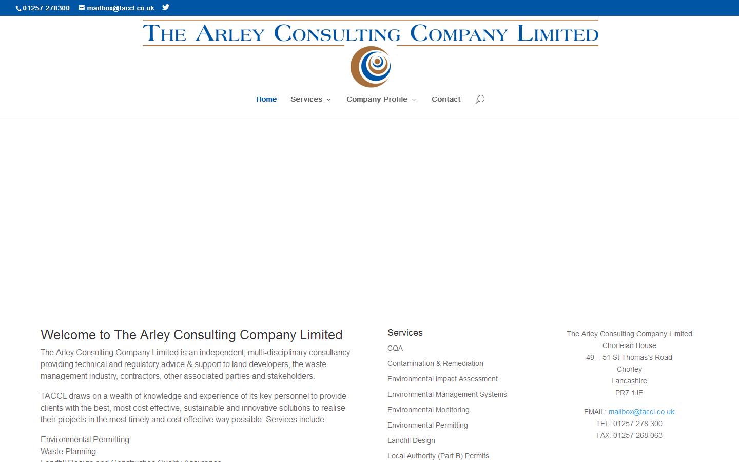 The Arley Consulting Company Ltd Website