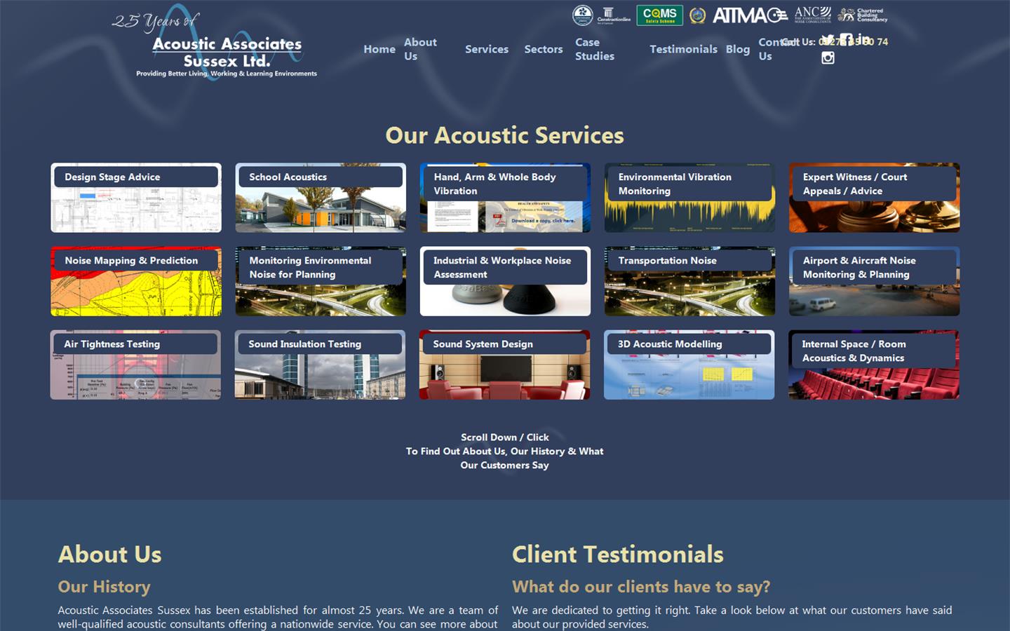 Acoustic Associates Sussex Ltd Website