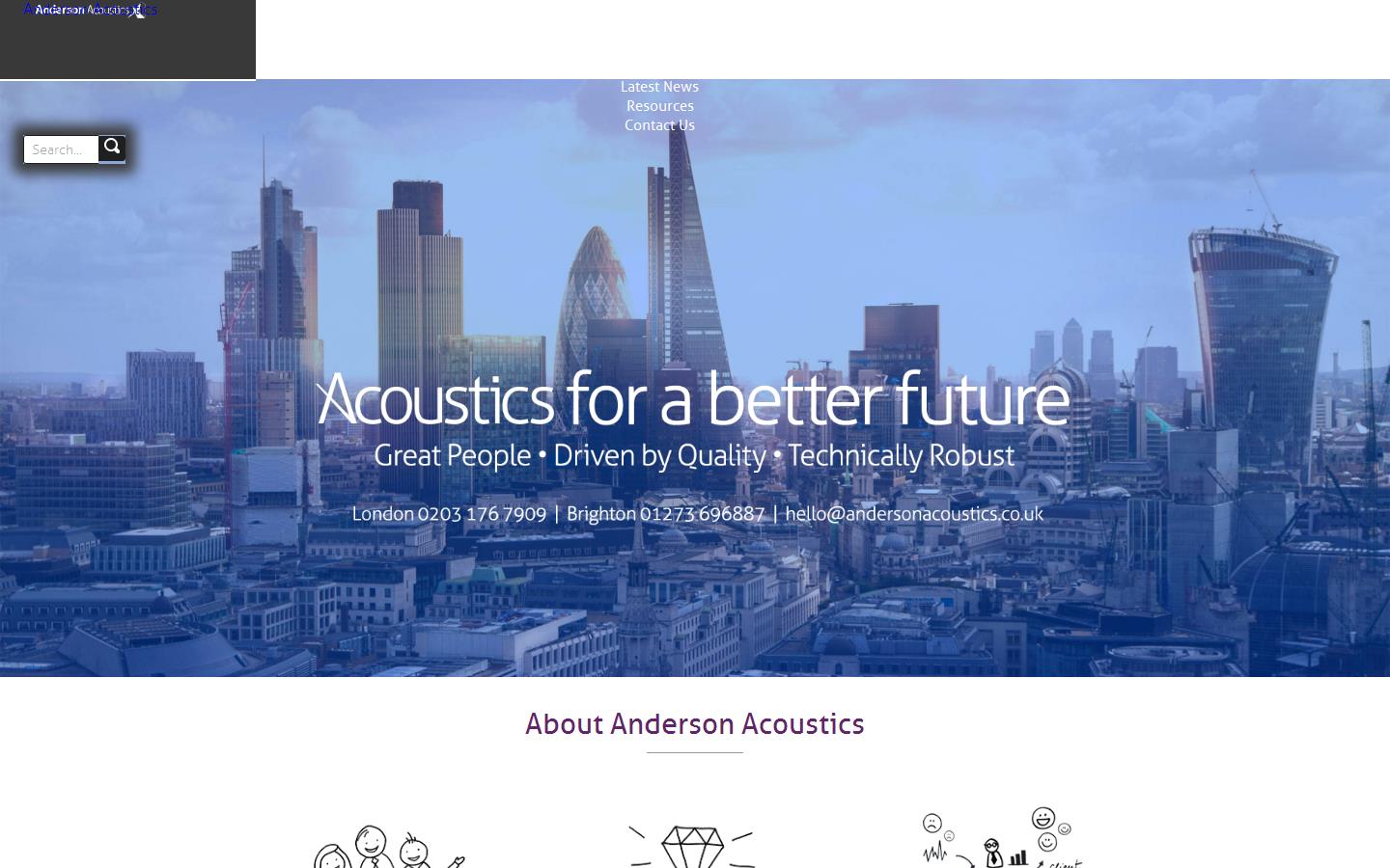 Anderson Acoustics Website
