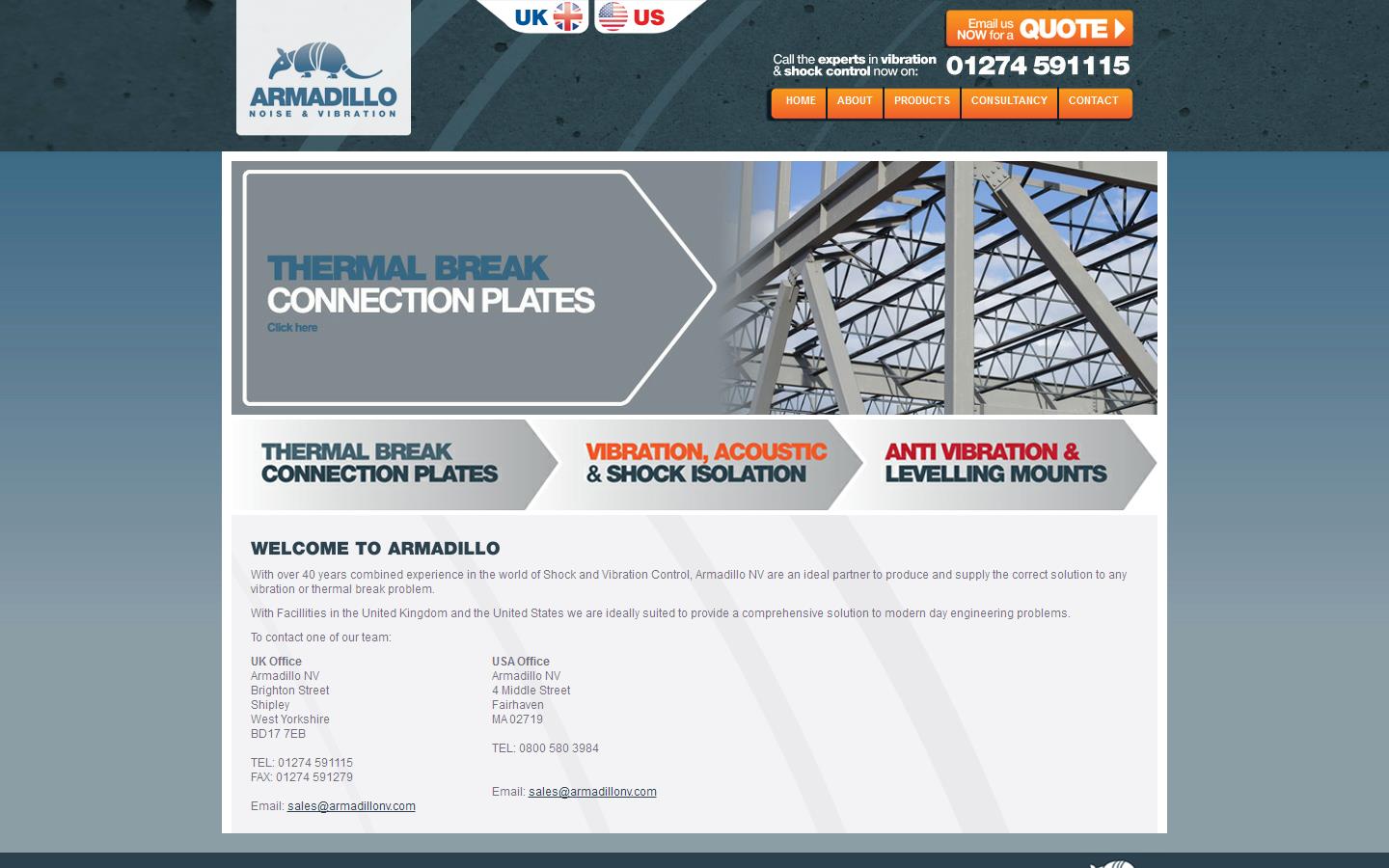 Armadillo N V Ltd Website