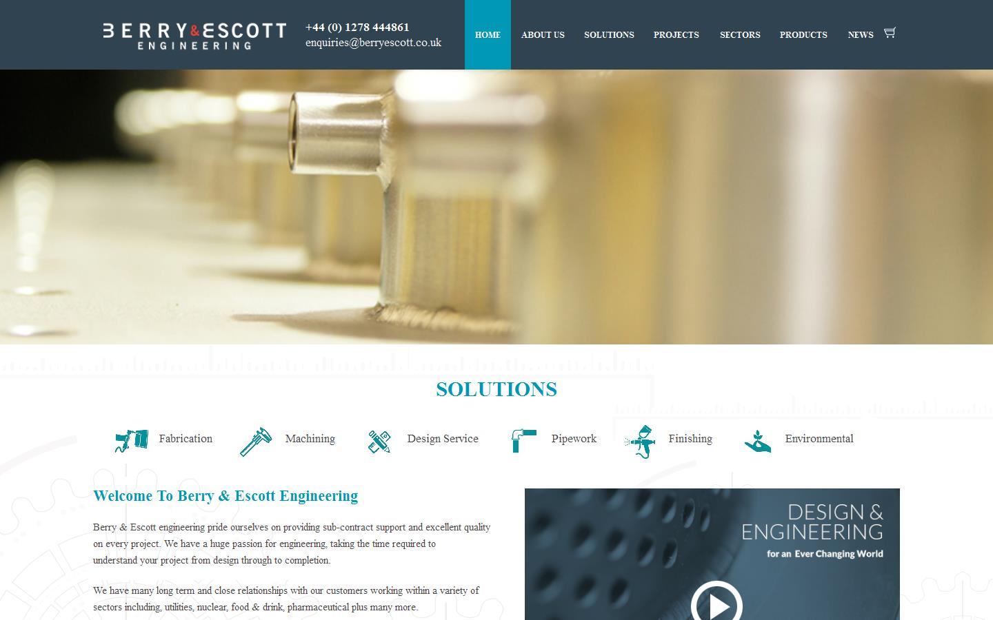Berry & Escott Engineering Website